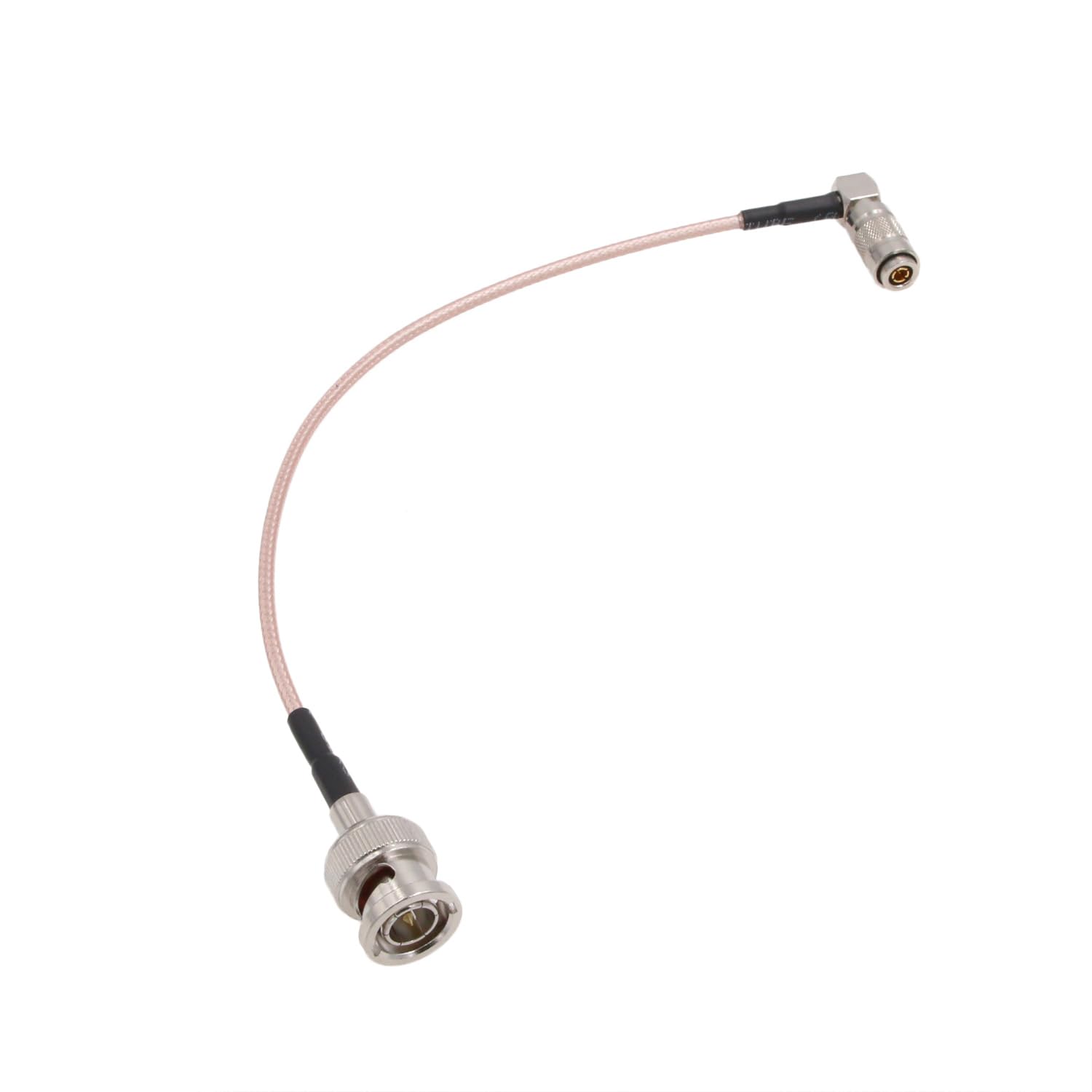 HangTon DIN 1.0/2.3 to BNC 3G SDI Cable for Blackmagic Camera Video Assist Monitor Hyperdeck Shuttle 75 ohm (30cm, Right Angle DIN 1.0/2.3 to Male BNC RG179)