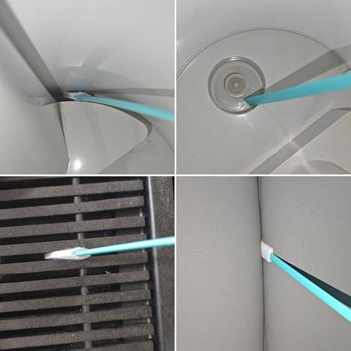 Image of Disposable Crevice Cleaning Brush - 20 Pack Small Cleaning Brushes for Tight Spaces, Household Crevice Cleaning Tool for Deep Cleaning, Disposable Toilet Brush, Baseboard Cleaner Tool - Blue