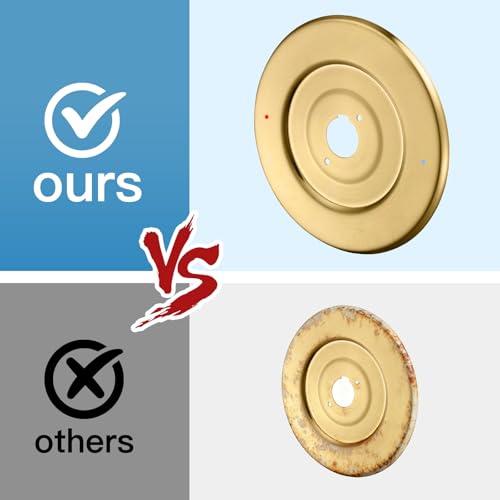 Shower Trim Escutcheon Replacement para Moen, Placa de Cubierta de Manija de Ducha en Brushed Gold miniatura 6