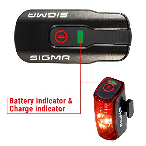 Sigma LED Fahrradlicht Set Aura 60 und Infinity | StVZO zugelassenes, akkubetriebenes Vorderlicht...