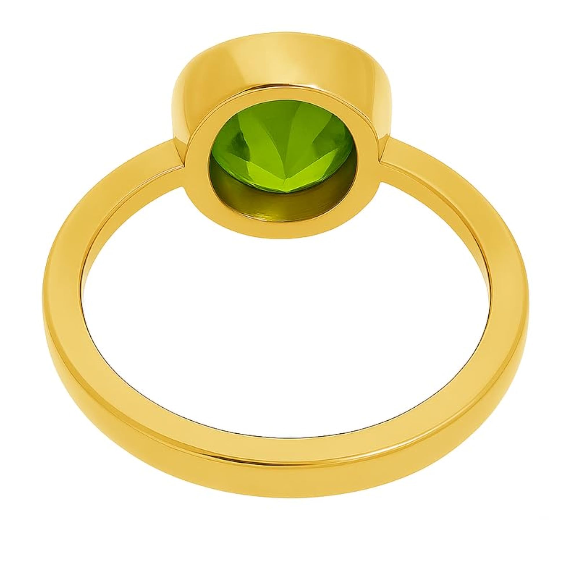 Premium 14.25 Ratti Handcrafted Peridot Panchdhatu Adjustable Ring