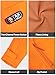 PTAHDUS Women's Heated Jackets 5 Heat Zones Battery Pack Included, with Hand Warmer Pocket(Orange, Large)