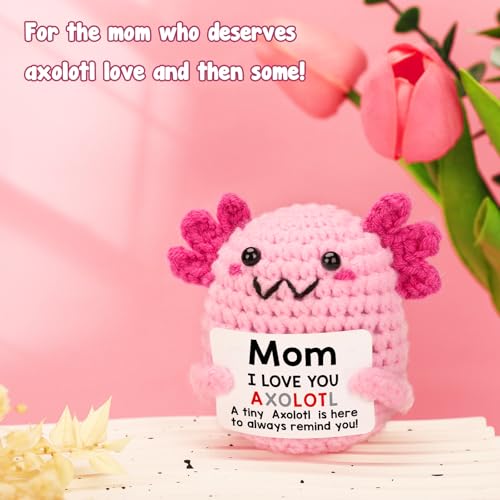 Mom-Gift-from-Daughter-Mini-Handmade-Crochet-Axolotl-Gift-for-Mothers-Day-Birthday-Christmas-I-Love-You-Sentimental-Funny-Cute-Small-Unique-Presents-for-Mama-Axolotl-Doll-Gift Mom Gift from Daughter Mini Handmade Crochet Axolotl Gift for Mothers Day Birthday Christmas I Love You Sentimental Funny Cute Small Unique Presents for Mama Axolotl Doll Gift