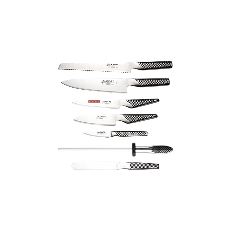 Global-Knives-G-66607KD-7-Piece-Knife-Set-and-Case-CROMOVA-18-Stainless-Steel Global Knives G-66607/KD 7 Piece Knife Set and Case, CROMOVA 18 Stainless Steel
