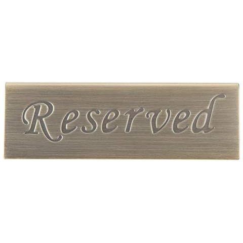 Reserviertes Schild - Edelstahl Double Side Food Service Reserviertes Tischschild für Restaurant Bar Pub Cover