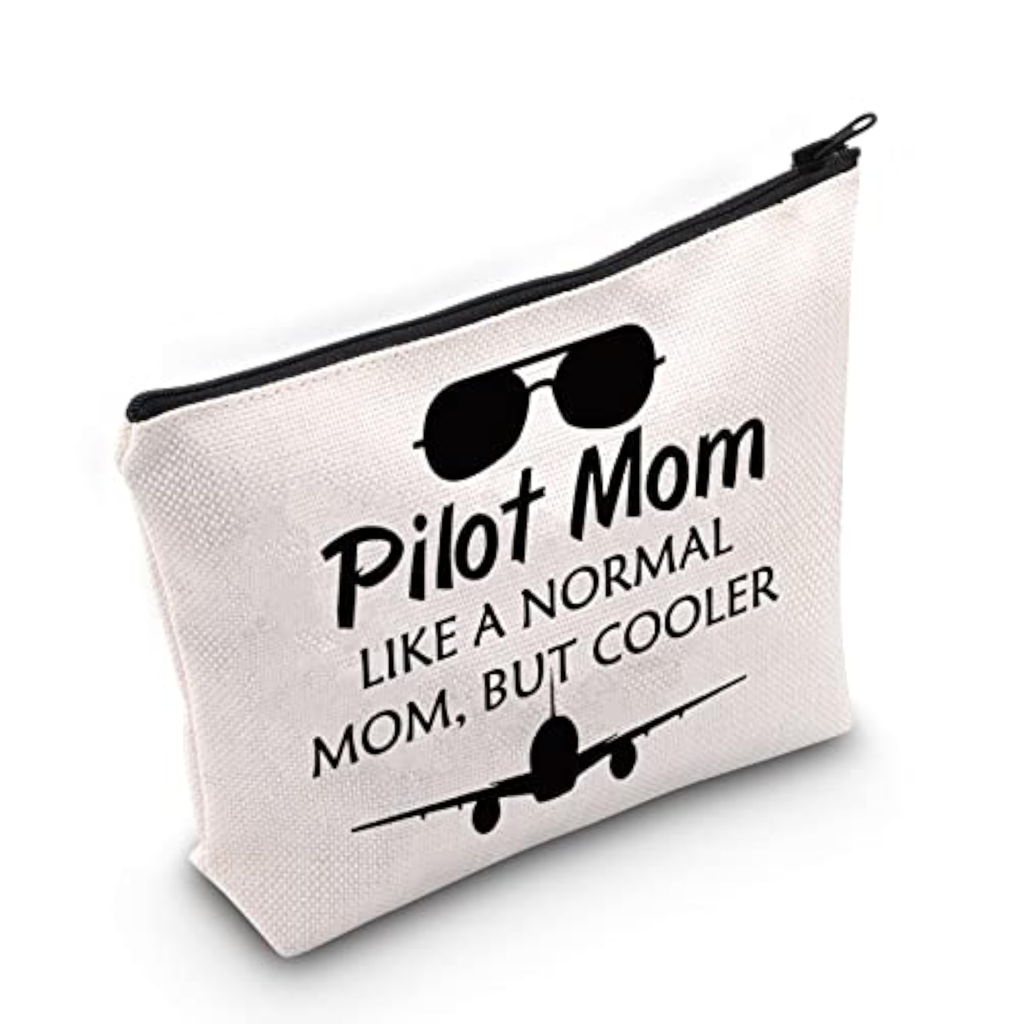 Pilot Mom Gifts Makeup Bag, Aviation Gift for Her