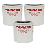 Yanmar 129150-35170 Lube Oil Filter, D80X80L (Pack of 3)