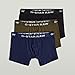 G-STAR Raw Men's Boxer Briefs 3 Pack,Dark Black/Imperial Blue/Shadow Olive,X-Large