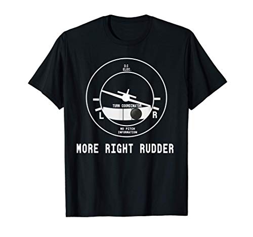 More Right Rudder CFI Flight Instructor Pilot funny Maglietta