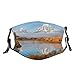 Produktbild Olive Croft Gesichtsschutz Mundschutz Herbst Schönheit in Grand Teton Oxbow Bend Natur Nationalparks Wyoming LandschaftMund Schal Wiederverwendbarer Bandana mit 2 Filtern