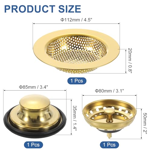 Colador para fregadero de cocina de acero inoxidable miniatura 2
