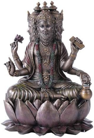 Statue de Brahma dieu hindou Royal Kurta, cadeau spirituel de pendaison de crémaillère