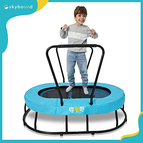 Skybound Kids Trampoline With Handle - Mini Trampoline For Kids With Adhd, Autism & Sensory Needs - Sensory Toys For Autistic Children - Toddler Trampoline Indoor-Two Handles For Balance And Security #TOP7