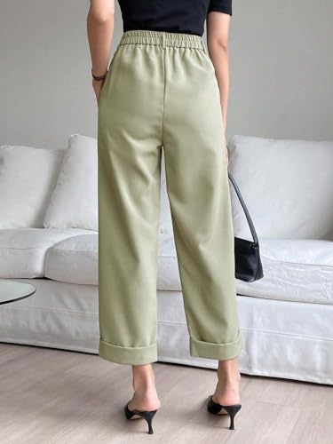 Image of KOTTY Women's Cotton Blend Cross Pocket Solid Trousers