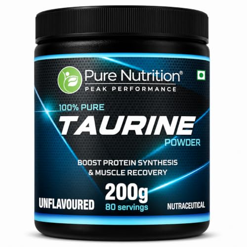 Image of Pure Nutrition L-Taurine Powder 200g | Premium Amino Acid Supplement | Boosts Muscle Recovery & Performance | Supports Energy, Heart Health, & Overall Wellness | Ideal for Fitness, Stamina, & Active Lifestyle