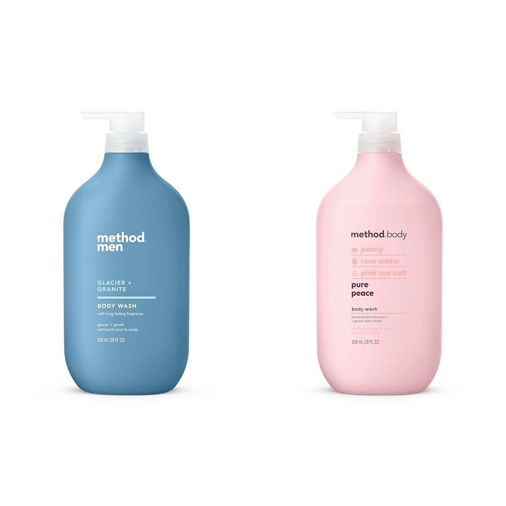 Method Men Body Wash Glacier Granite Paraben and Phthalate Free 28 FL Oz Pack of 1 Body Wash