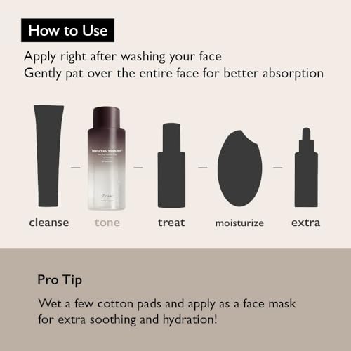 Image of haruharu Wonder Black Rice Hyaluronic Toner for Sensitive Skin, Alcohol Free, Fragrance Free, Deep Hydration, Glass Skin, Korean Skincare, Vegan, Cruelty-Free, 10.1 fl.oz