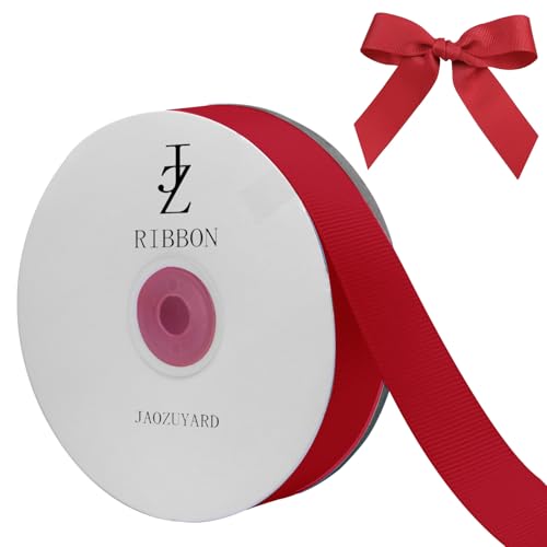 JaoZuyard Red Grosgrain Ribbon 1 Inch X 50 Yards