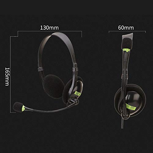 Nrpfell uricolari Stereo Cuffie Portatili Musica Cuffie con Microfono per PC
