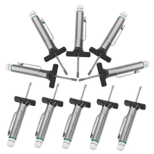 MOLUCKFU 10pcs Digital Tire Tread Gauge 0-25mm Car Tire Measuring Tool for Safe Driving
