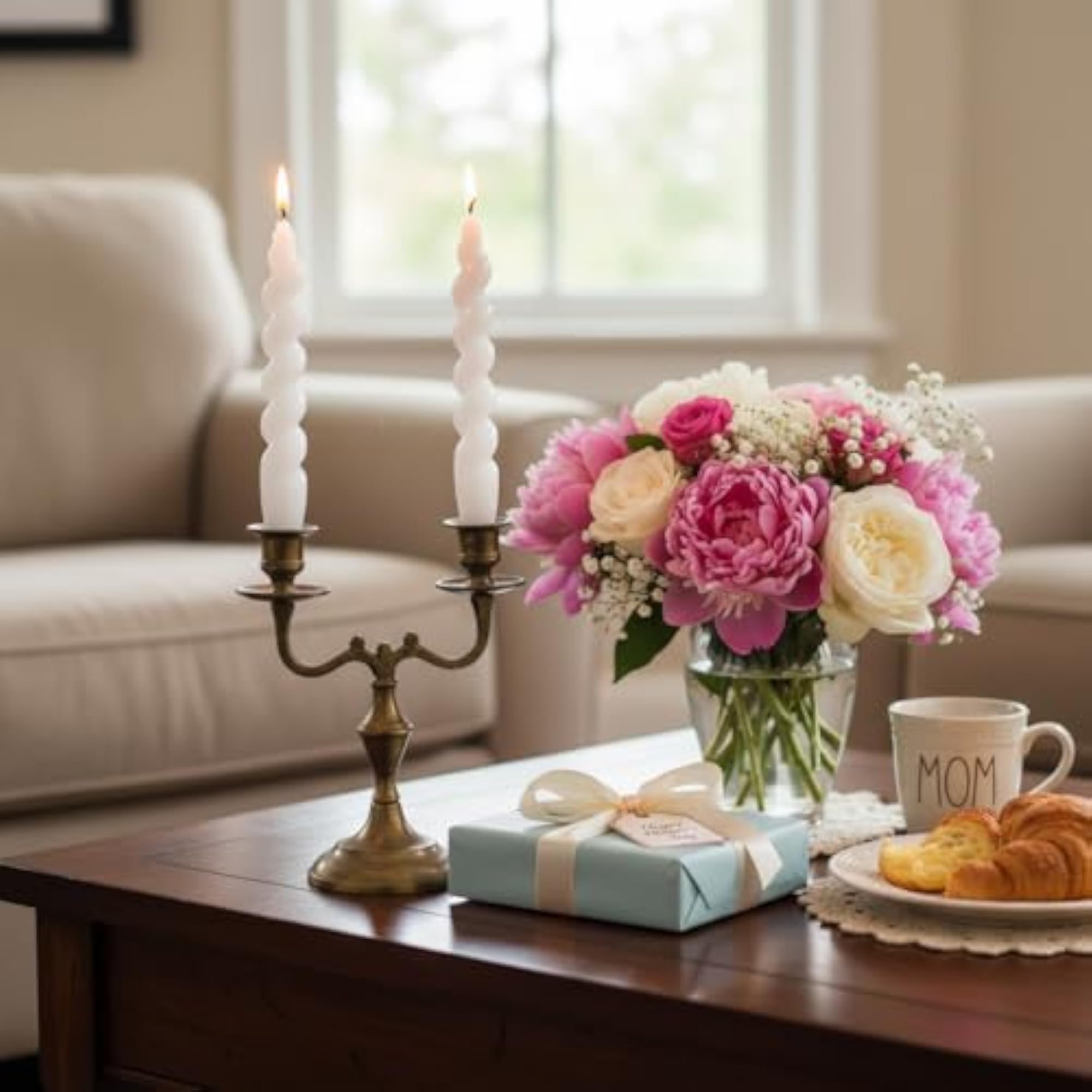 Spiral Taper Candles Twisted Candlesticks - 2pcs