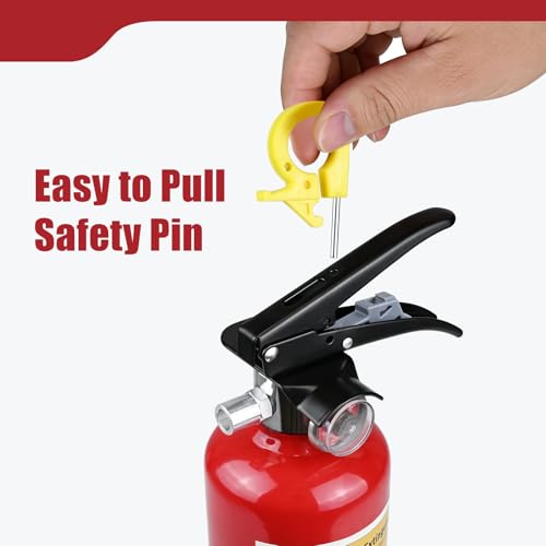 Image of 2 Pack ABC Fire Extinguisher - 2.5lb 1A:10B:C Dry Chemical Fire Extinguisher with Bracket for Home, Business, Boat, Truck, Quick Release Handle, Ideal for Electrical & Grease Fire Extinguisher