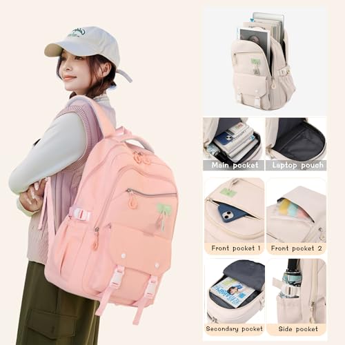 Kids Backpack for Girls Boys School Bag Kids Back Pack Multi-Pocket Bookbag, A03-Purple4