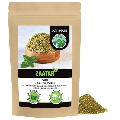 Alpi Nature Zaatar Mélange d'Épices 250g, Melange Za'atar, Zaatar Libanais pour la Cuisine