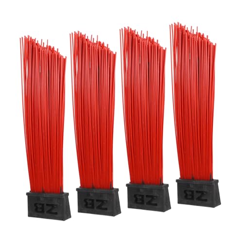 FUNOMOCYA 4pcs Sanitation Cleaning Brush Push Broom Head Replacement Broom Head for Mops Sweepers