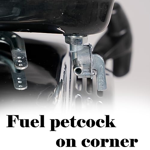 Image of JMCHstore 1 Gallon Gas Fuel Tank W / Fuel Gauge & Petcock for Predator 212 Hemi Engine, Coleman CT200U BT200X 196cc Mini bike, Baja warrior MB200, 200cc Go kart Parts, Honda GX160 GX200 Motor
