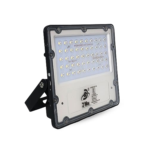 Image of D'Mak 50W Lens Led Flood Light - Ip65 Waterproof Led Lights with 120 Wide Beam-Led Lamp Lights for Yard,Showroom,Shop, Factory,Garden, Playground & Home (50Watt, pack of 1)
