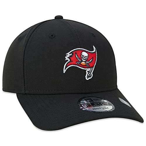 Bone New Era 9FORTY Snapback Aba Curva NFL Tamba Bay Buccaneers Aba Curva Snapback Preto