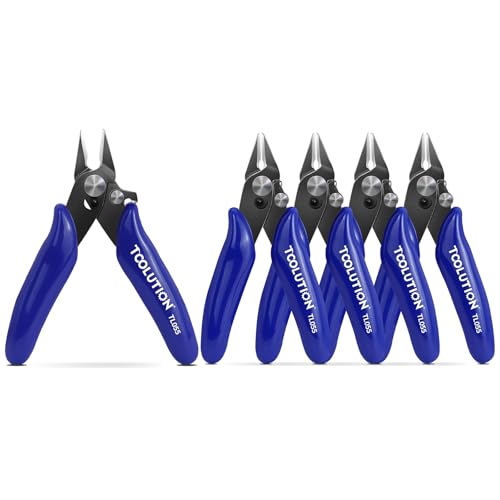 Image of 5 Pack 3.5 inch Wire Cutter Small Flush Cut Pliers