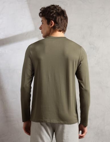 Image of U.S. Polo ASSN. Mens PE006 Supima Cotton Brethable Full Sleeve Lounge T-Shirt