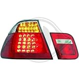 HD LED trasera Leuchten claro cristal rojo de color blanco