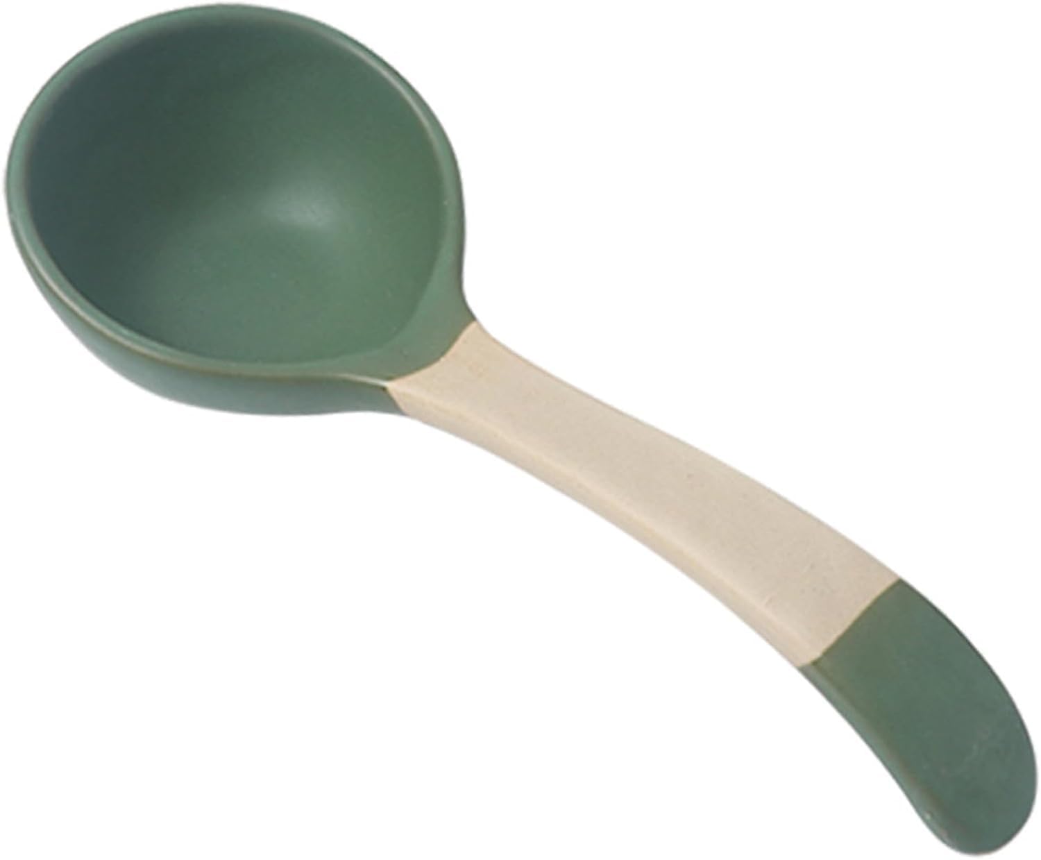 Küchensuppenkelle, Suppenlöffel Mit Langem Griff, Küchenkelle, Haushaltslöffel Zum Kochen, Servieren Und Rühren, Green, 24.5x9.7cm
