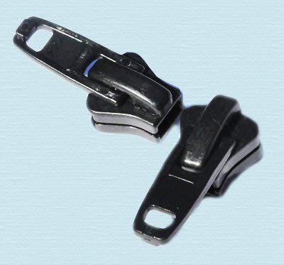 YKK Zipper Replacement Slider 10 Plastic Slider ~ Black (3 Sliders/Pack)