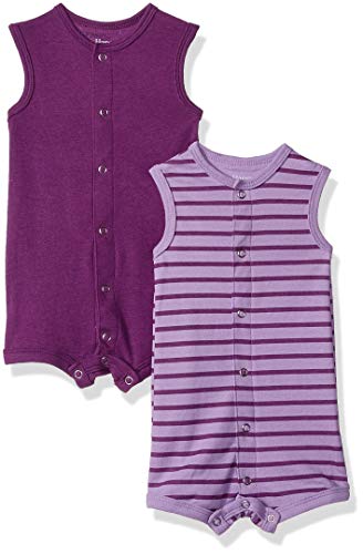 Image of Hanes unisex-baby Ultimate Sleeveless Rompers for Boys & Girls, 2-pack