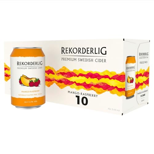 Rekorderlig Mango-Raspberry Premium Swedish Cider Can 10 x 330ml