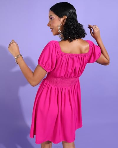 Image of Rare Women's Cotton Fit and Flare Above The Knee Dress