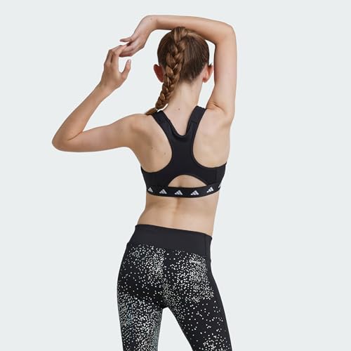 Sujetador Techfit Power React de adidas para niña negro 6