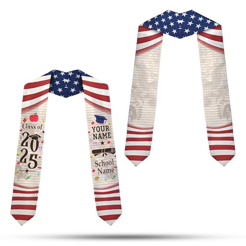 MonkeyVan Custom Class Of 2025 Teacher Graduation Stole, Teacher Graduation Sash, Teacher Pencil Grade Honor Stole Grad 2025 Tc 8