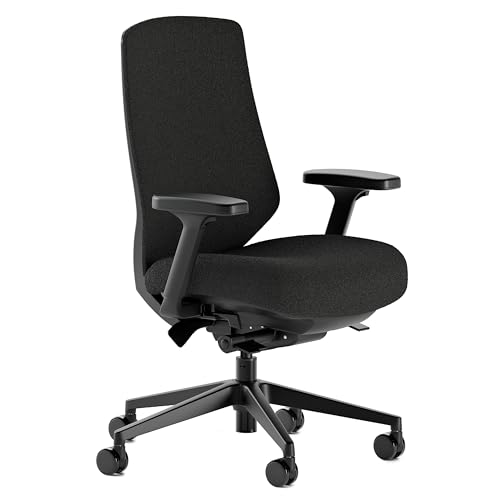 Branch Ergonomic Chair Pro - Mesh Office Chair with 14 Points of Adjustment - Height, Depth & Tilt Adjustable - 5D Armrests - Forward Tilt, Smooth Recline, and Lumbar Support - Black Boucle
