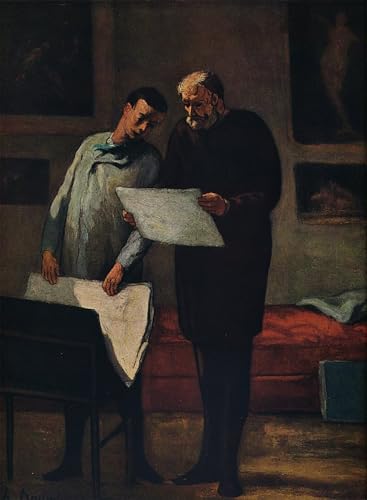 Toile impression Daumier de qualité musée, peinture murale aux finitions soignées