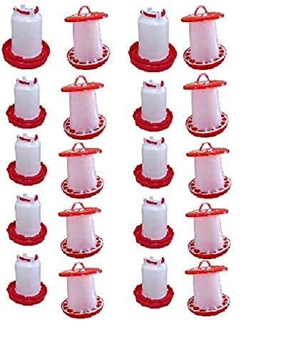 METRO IMPEX Plastic Hanging Poultry Feeder Drinker for All Type Birds | 10 Drinker & 10 Feeder (Pack of 10) (B0BRY3JBZ8) Amazon Price History, Amazon Price Tracker
