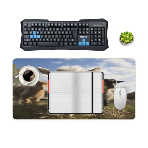 Cute Goat1 Desk Pad con base de goma miniatura 4