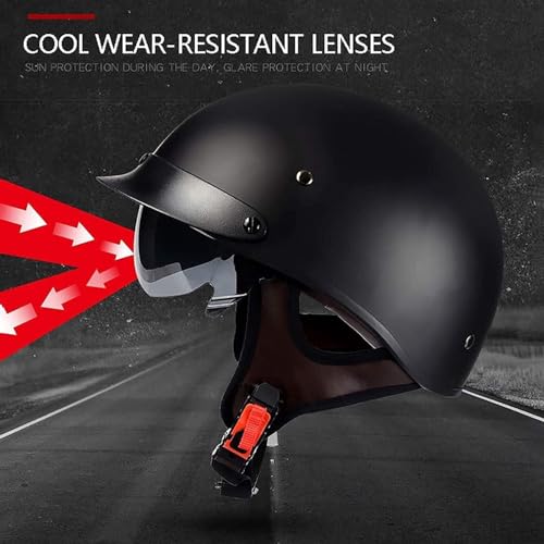 Casque moto jet homme avec visière rétractable antibuée taille 2XL - 5