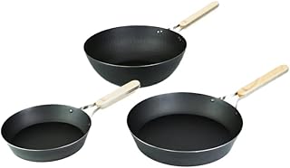 TMB-2359 enzo 鉄フライパン20・26・中華28cm 3点セットB