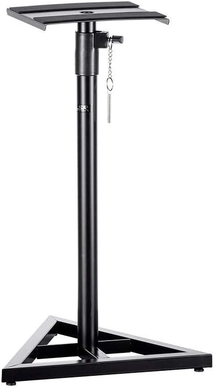 Monoprice Adjustable 27-45in Studio Monitor Speaker Stands - Antislip Pads, 130lbs Weight Capacity - Stage Right Series