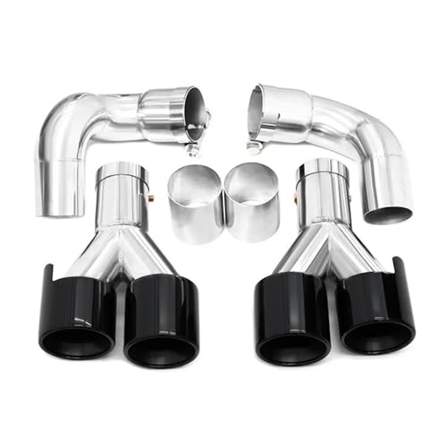 Tuyau d'échappement quadruple pour BMW G60 G61 canule de pot d'échappement noir